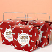 Sticker Rond Fête d'anniversaire de chiot Merci