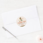 Sticker Rond Fête d'anniversaire de construction 1ère année (Enveloppe)