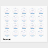 Sticker Rond Fête d'anniversaire de gymnastique (Feuille)