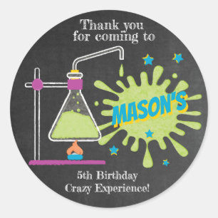 Sticker Rond Fête d'anniversaire de la science   La science est