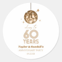 Fête d'anniversaire de mariage de 60 ans Disco Che