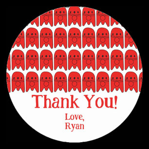 Sticker Rond Fête d'anniversaire de Rocket Ship