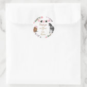 Sticker Rond Fête d'anniversaire du cheval Favoriser (Sac)