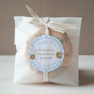 Sticker Rond Fête d'anniversaire du Lait et des biscuits pour