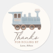 Sticker Rond Fête d'anniversaire du train vintage (Devant)