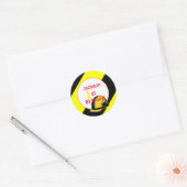 Sticker Rond Fête d'anniversaire en construction (Enveloppe)