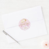 Sticker Rond Fête d'anniversaire glamour Merci Favoriser (Enveloppe)