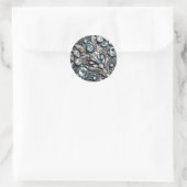 Sticker Rond Fête d'anniversaire Jean Denim & Diamonds Gemstone (Sac)