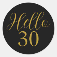Fête d'anniversaire noir or 30 ans