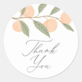 Sticker Rond Fête d'anniversaire Peach (Devant)