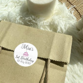 Sticker Rond Fête d'anniversaire personnalisée Favoriser