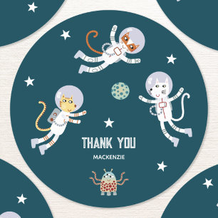 Sticker Rond Fête d'anniversaire personnalisée pour la première