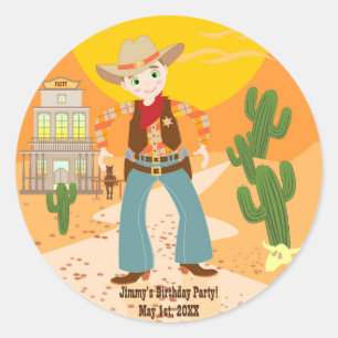 Sticker Rond Fête d'anniversaire pour enfant