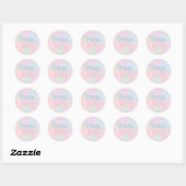 Sticker Rond fête d'anniversaire pour tout âge à la piscine (Feuille)