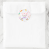 Sticker Rond Fête d'anniversaire quatre fois plus douce (Sac)