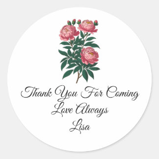 Sticker Rond Fête d'anniversaire Remerciement  