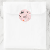 Sticker Rond Fête d'anniversaire rose d'Halloween Favoriser (Sac)