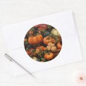 Sticker Rond Fête d'automne (Enveloppe)