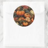 Sticker Rond Fête d'automne (Sac)