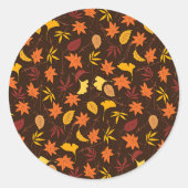 Sticker Rond Fête d'automne (Devant)