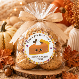 Sticker Rond Fête de Bébé d'Automne Cutie Pie