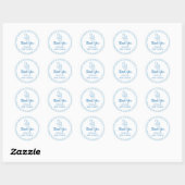 Sticker Rond Fête de Bébé Garçon Petit-déjeuner Tétine (Feuille)