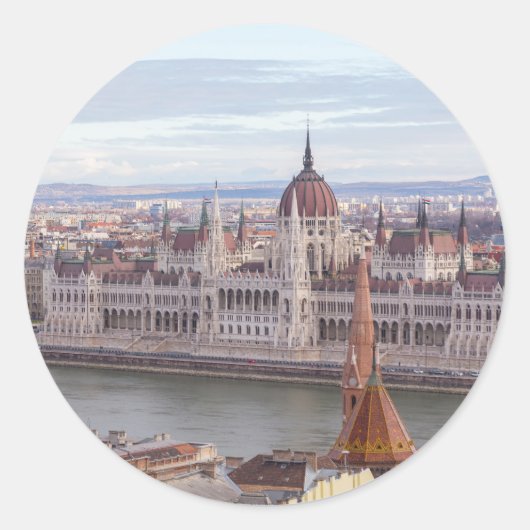 Sticker Rond Fête de Budapest (Devant)
