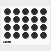 Sticker Rond Fête de Carnaval Halloween gothique (Feuille)