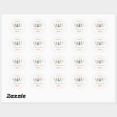 Sticker Rond Fête de Casse-Noisette (Feuille)