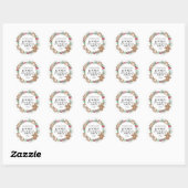 Sticker Rond Fête de décoration de biscuits (Feuille)