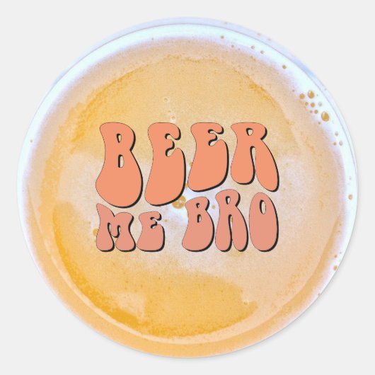 Sticker Rond Fête de dégustation de bière (Devant)