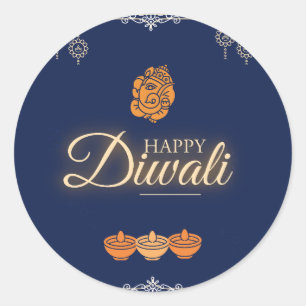 Sticker Rond Fête de Diwali