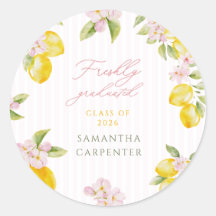 Fête de fin d'études aux fleurs roses et citron to