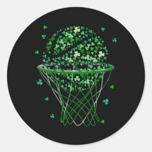 Sticker Rond Fête de la Saint-Patrick Trèfle Enfants de la Sain