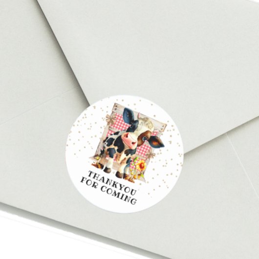 Sticker Rond Fête de la Vache Sainte