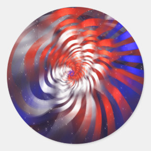 Sticker Rond Fête de l'Indépendance