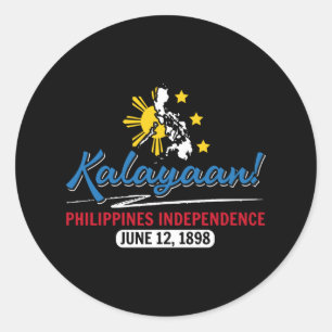 Sticker Rond Fête de l'indépendance du Kalayaan aux Philippines