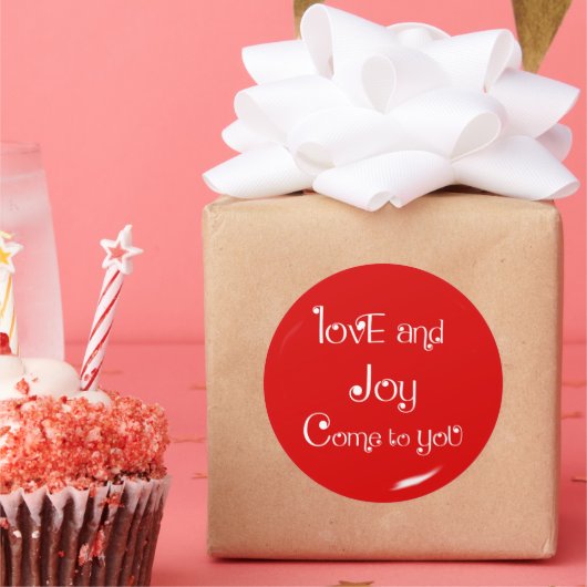 Sticker Rond Fête de Love & Joy Come To You (Fête)