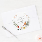 Sticker Rond Fête de mariage champêtre Enchanted Forest Mushroo (Enveloppe)