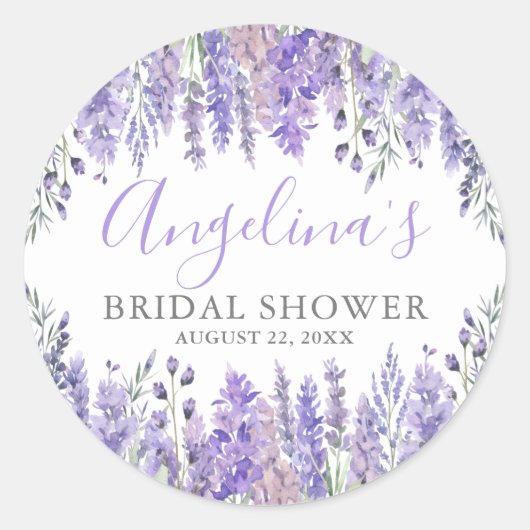 Sticker Rond Fête de mariage floral pourpre (Devant)