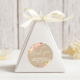 Sticker Rond Fête de mariage florale Tombez amoureux
