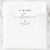 Sticker Rond Fête de mariage moderne S'mores Favor Kit Classiqu (Sac)