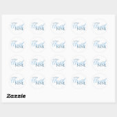 Sticker Rond Fête de mariage nuage neuf simple script (Feuille)