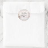 Sticker Rond Fête de mariage pailletée (Sac)
