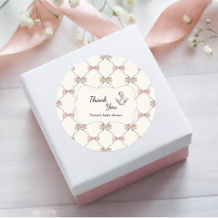 Sticker Rond Fête de Naissance Bébé Arc-en-ciel Prépa Silly Goo