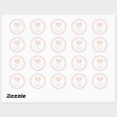Sticker Rond Fête de niche pour bébé mobile (Feuille)