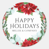 Sticker Rond Fête de Noël (Devant)