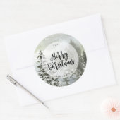 Sticker Rond fête de noël (Enveloppe)