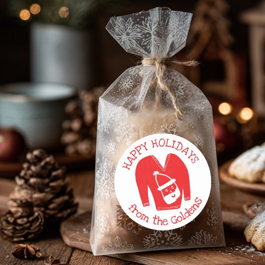 Sticker Rond Fête de Noël moche Sweat CUSTOM