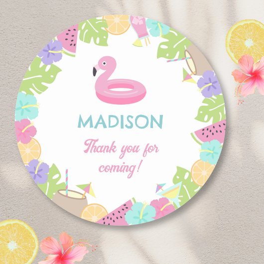 Sticker Rond Fête de poules